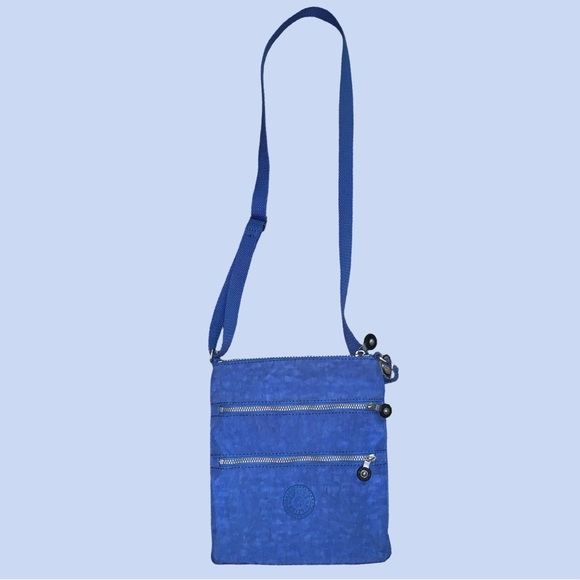 Kipling Keiko Crossbody Bag Deep Sky Blue (AC7905)  8 X 9 X 1/2"  12-24" Drop - Picture 1 of 5